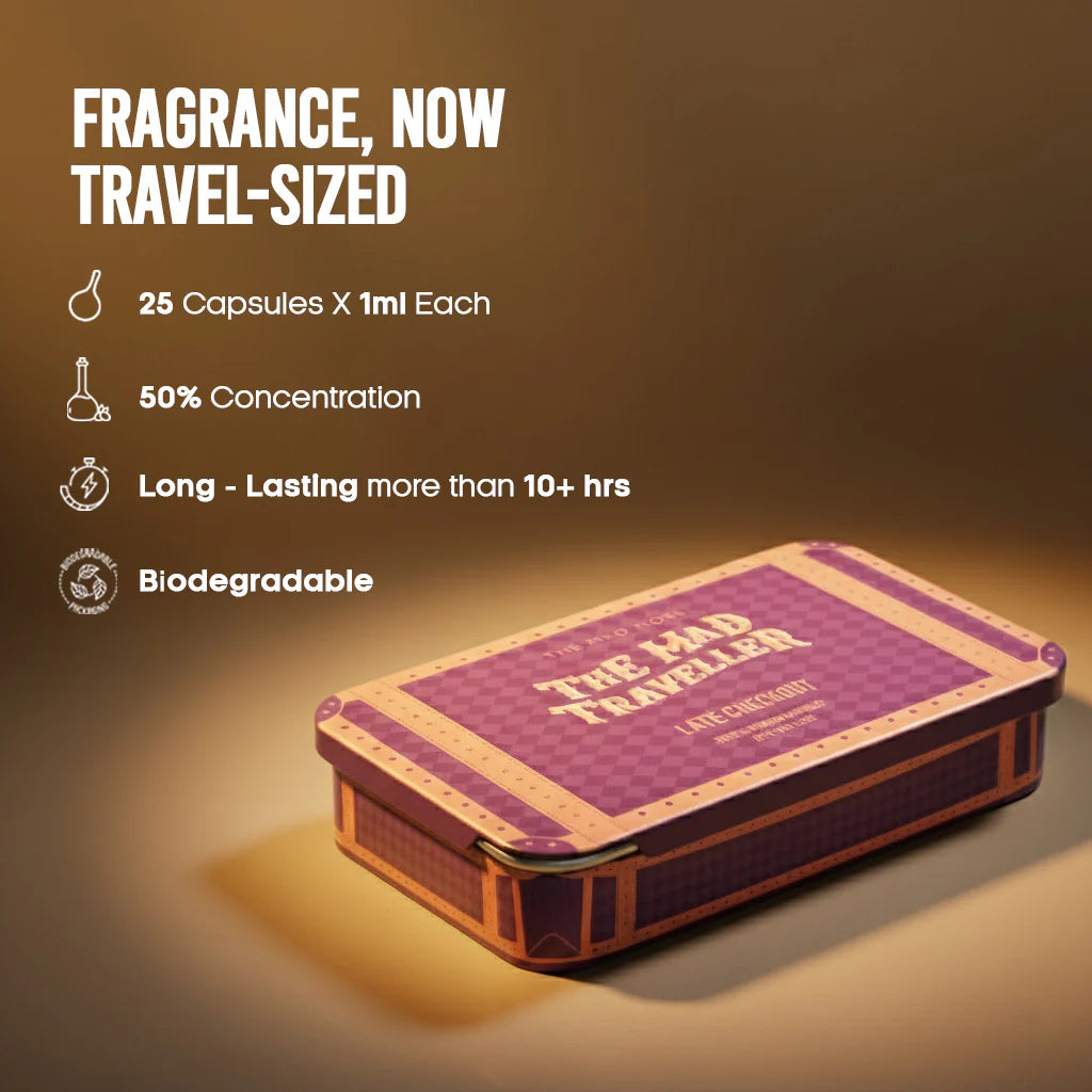 Late Checkout Travel Perfume Box - 25 Capsule